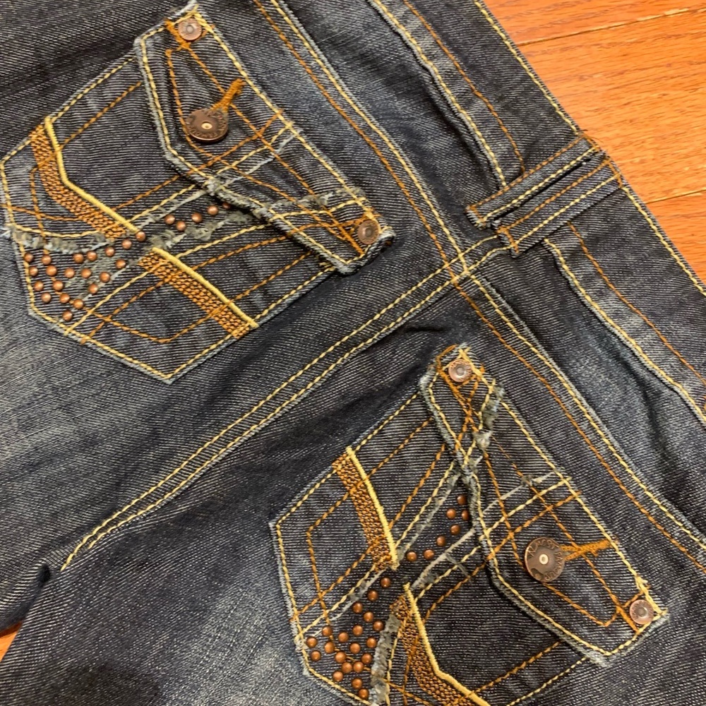 Almost Famous Lowrise Embellished Jeans 5